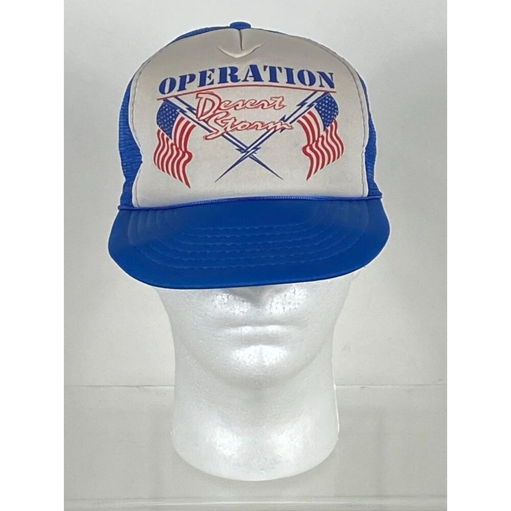 Vintage CIVIC Operation Desert Storm Trucker Mesh Snapback Hat Reg NWOT F277